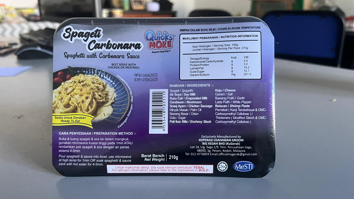 QuicksMORE Spageti Carbonara