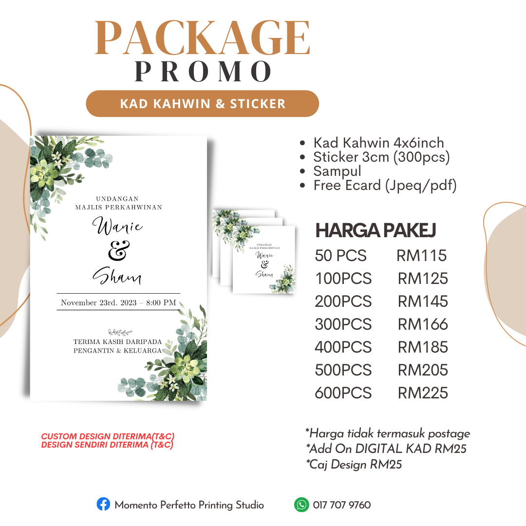 KAD KAHWIN & STICKER