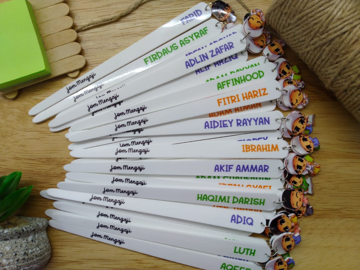 Penunjuk Mengaji Al Quran Custom Nama 3pcs