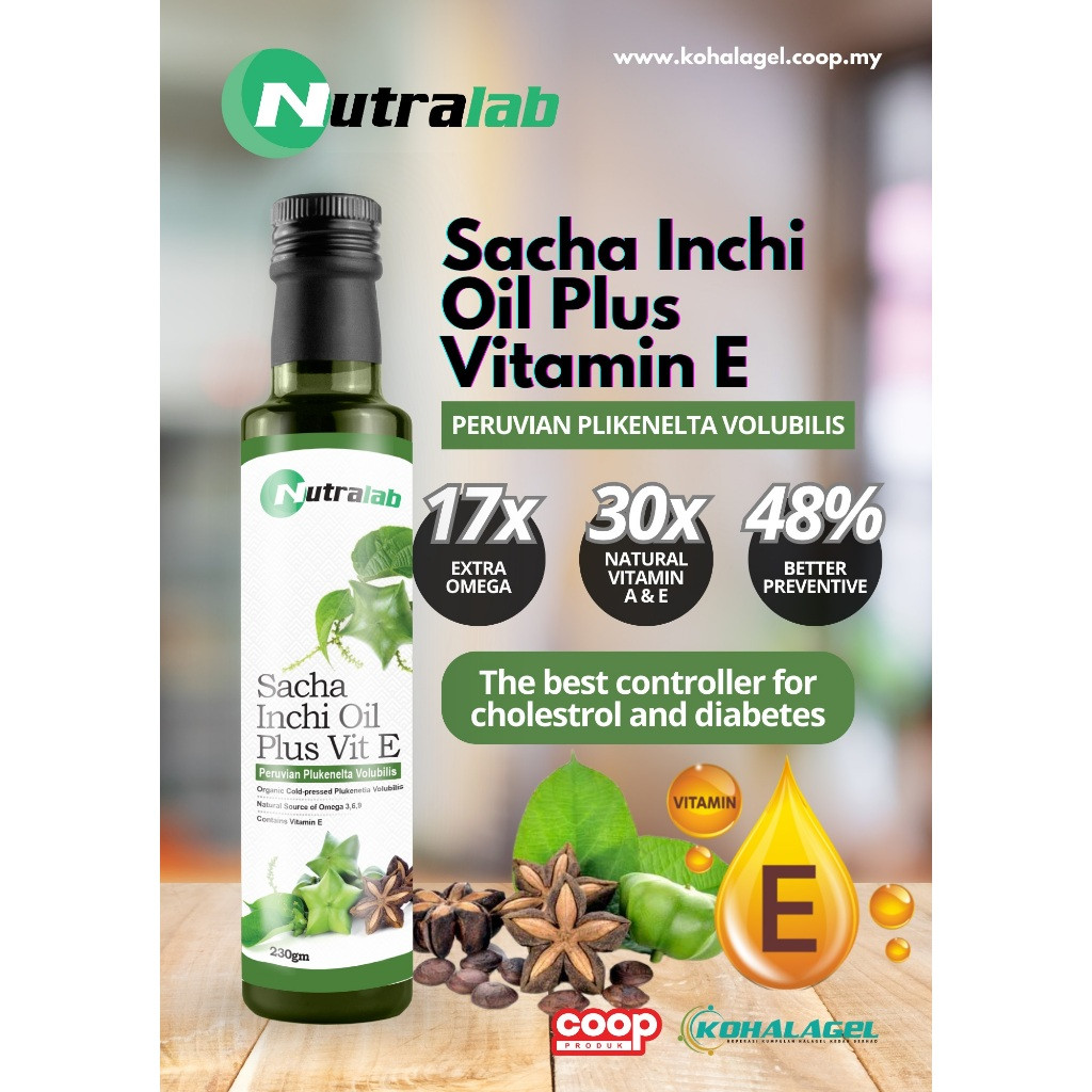 Nutralab Sacha Inchi + Vitamin E Premium 230gm