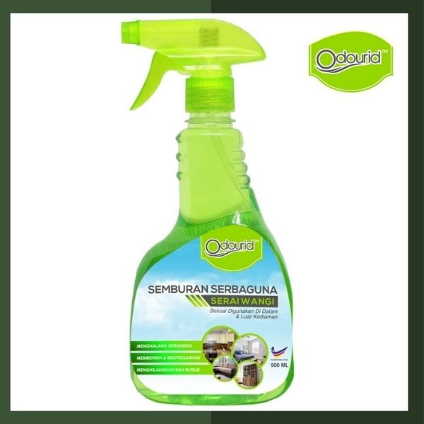 Odourid Lemongrass 500ml - Odor Remover/ Eliminator & Insect Repellent