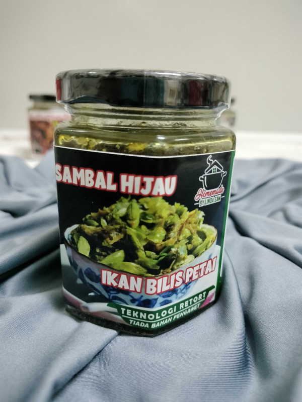 Sambal Hijau Ikan Bilis Petai