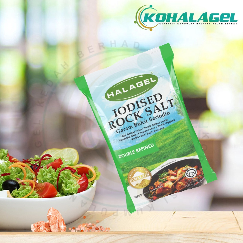 HALAGEL® Garam Bukit Beriodin | DOUBLE REFINED 400G