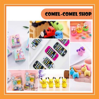 COMEL-COMEL SHOP CUTE ERASER for students (BOTTLE)/PEMADAM GETAH COMEL untuk pelajar