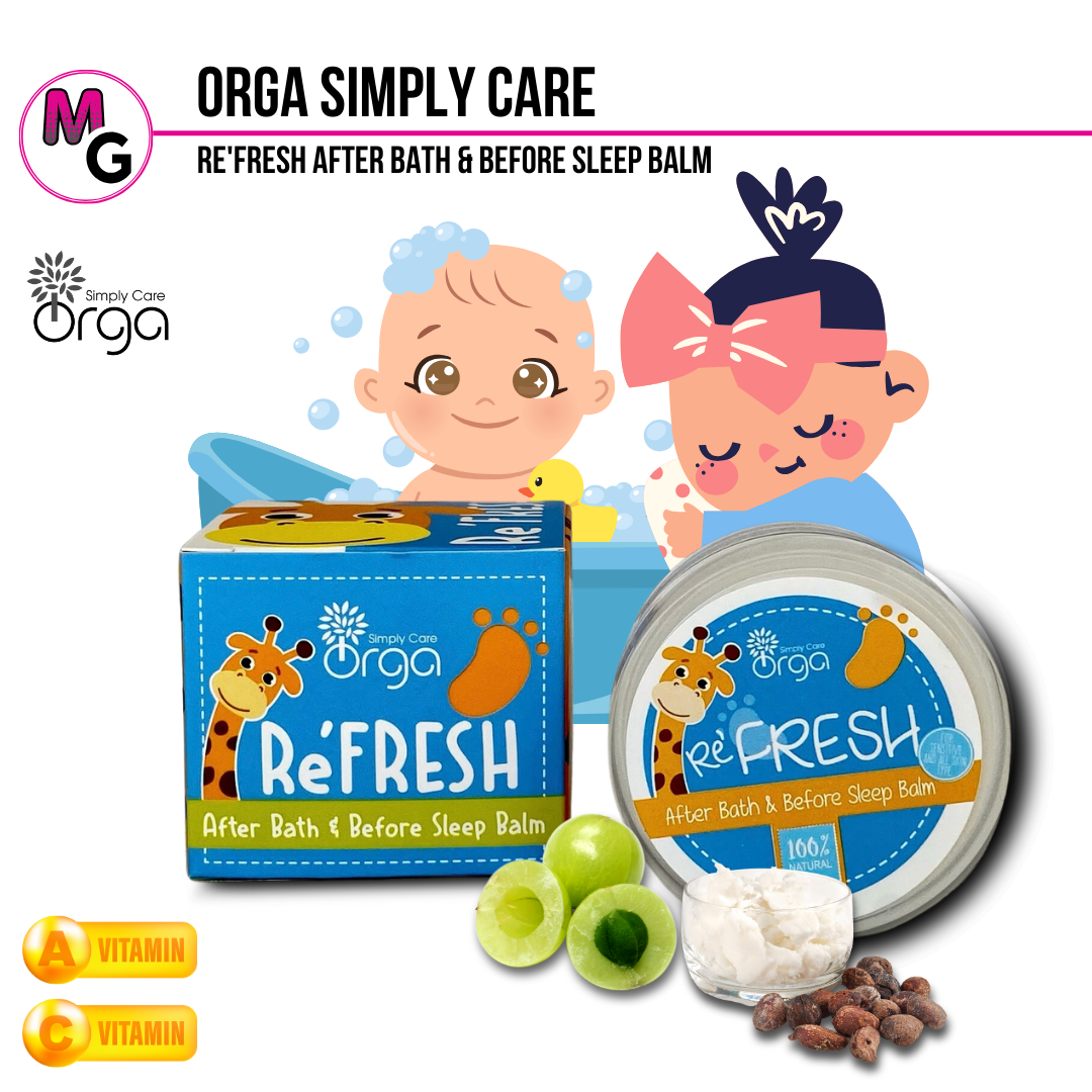 Refresh After Bath & Before Sleep Baby Balm Orga Simply Care