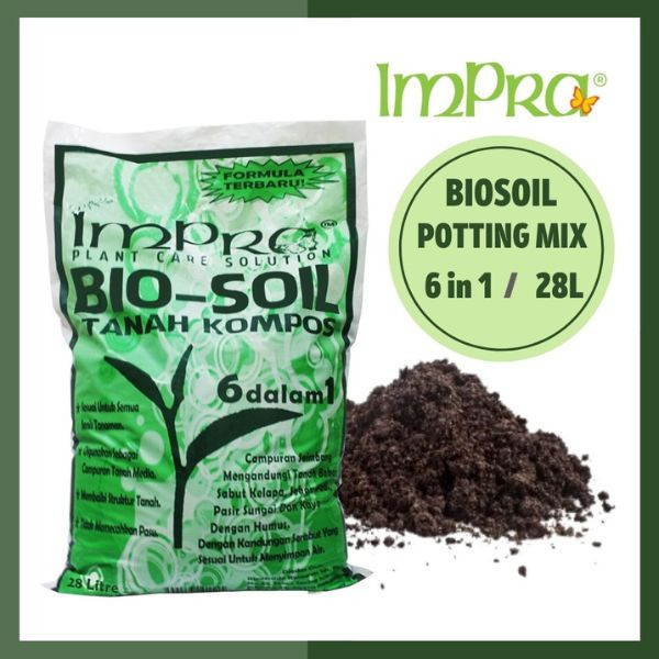 Tanah Baja Campuran Organik Kompos Subur Media Tanaman 6Dalam1 (Organic Potting Mix/ Fertile Soil Compost)