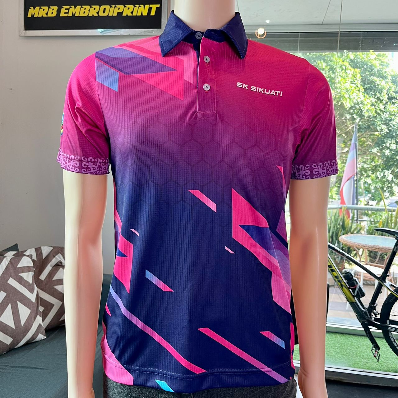 SERVIS CUSTOM SUBLIMATION  UNIFORM SEKOLAH (ROUNDNECK SHORT SLEEVE)