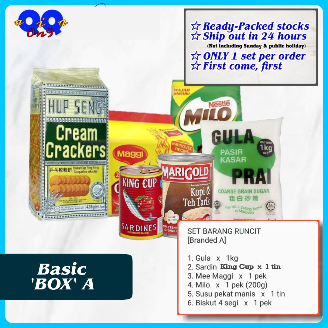 Basic BOX A (6 Quantity, 6 Item) Pack of Food Basket, Set Bakul Makanan