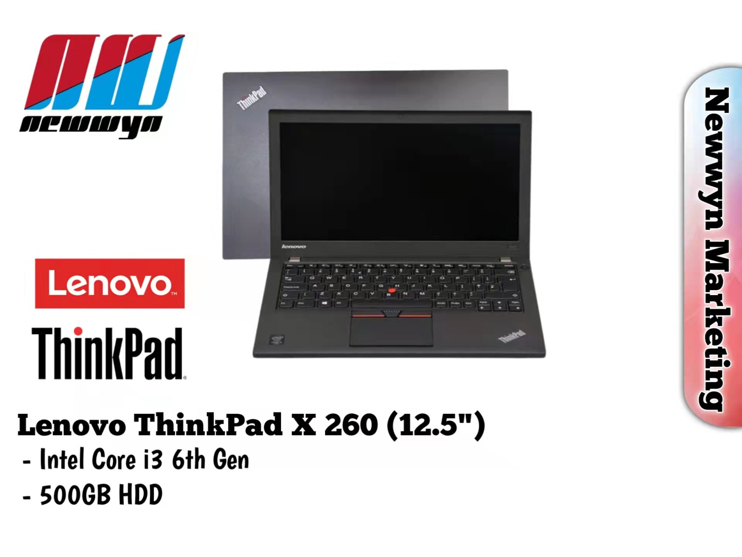 Newwyn Lenovo 12 inch Thinkpad X260 Core i3-6thgen/ 16GB RAM 256GB SSD laptop