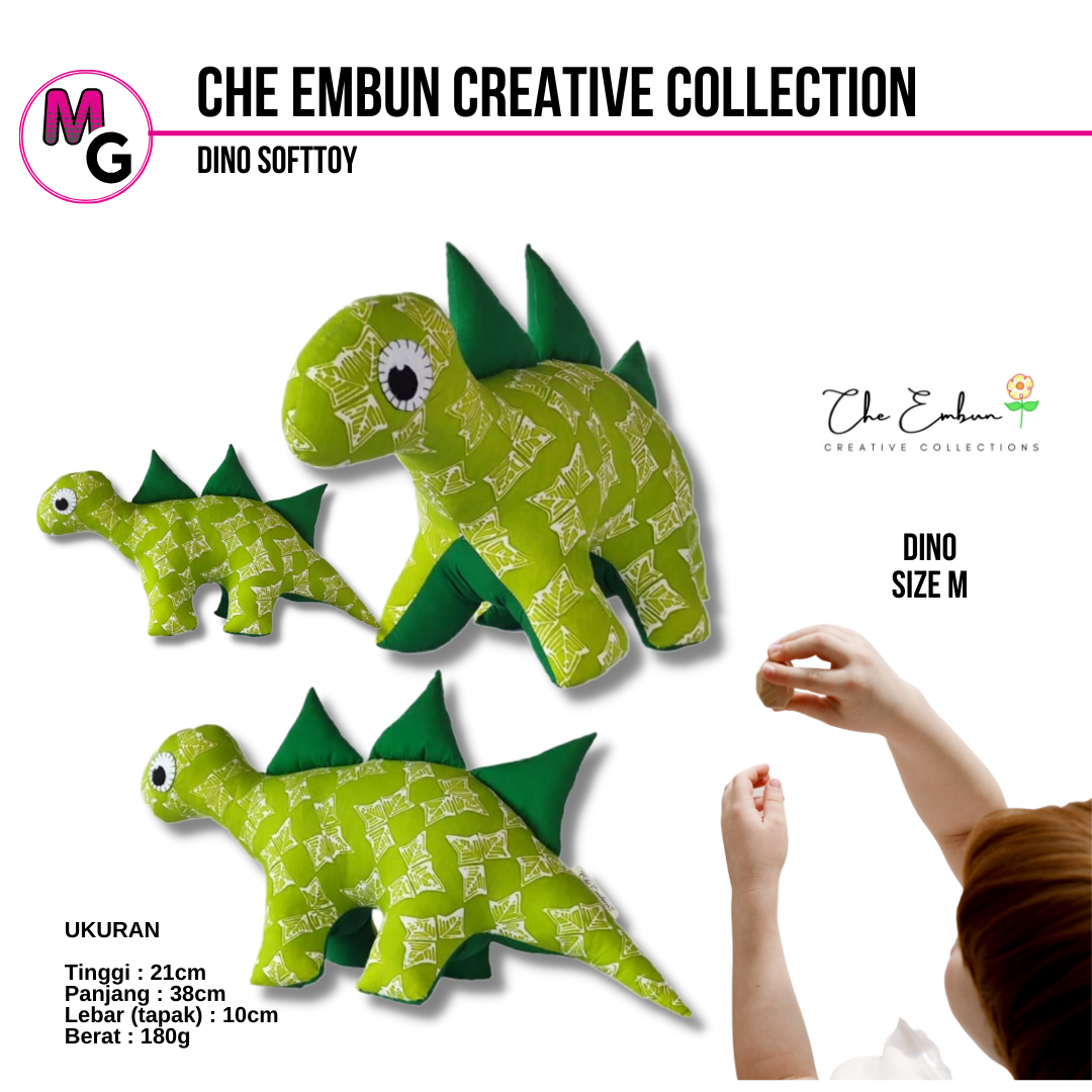 Softtoy DINOSAUR SIZE M Che Embun