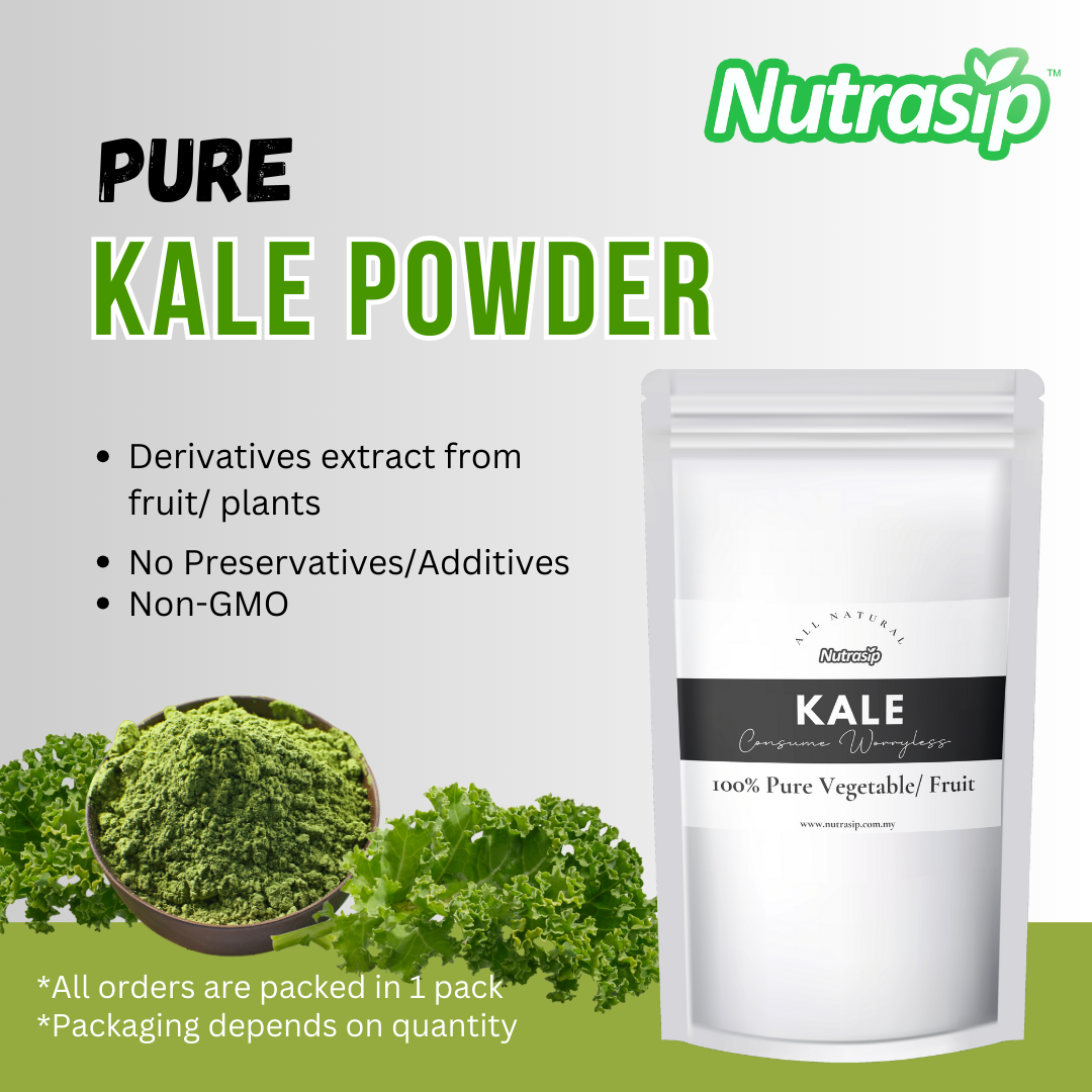 Nutrasip 100g Pure Kale Powder No premix Serbuk Kale