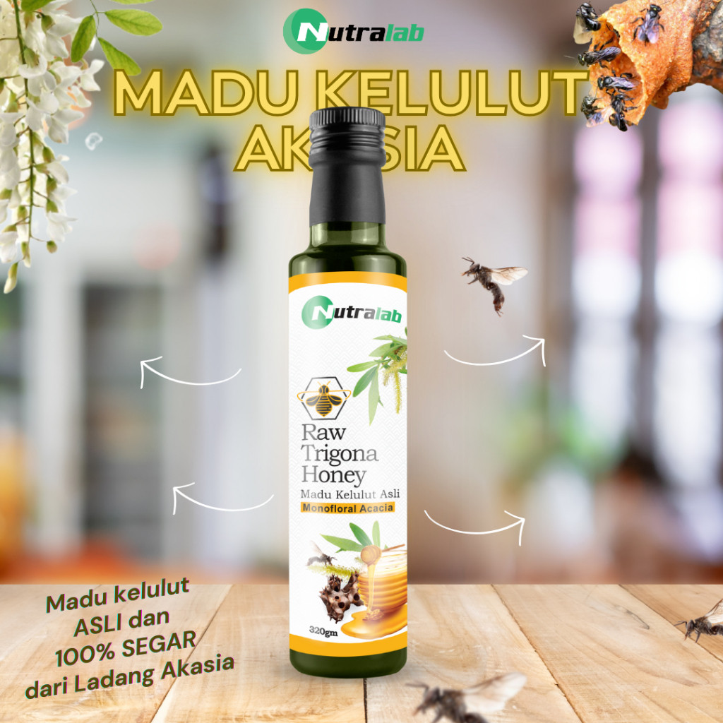 Nutralab Raw Trigona Honey - Madu Kelulut Asli Monoflora Akasia 320G
