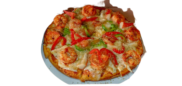 Regular 9 Inch (8 Slices) Seafood Pizza