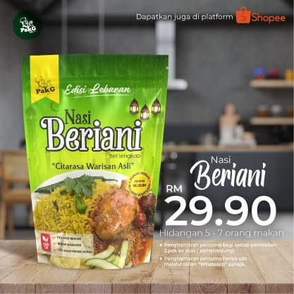 SET LENGKAP NASI BERIANI 30 MINIT
