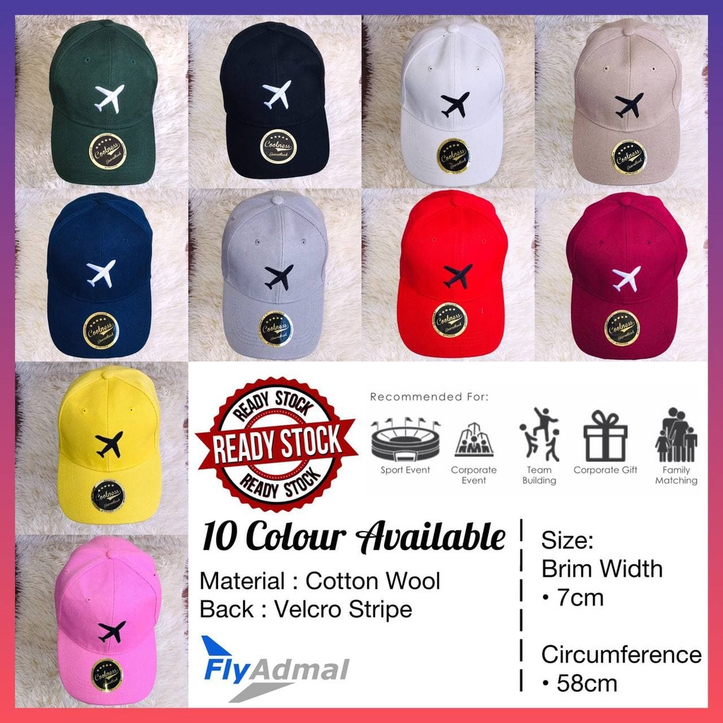 Cap Airplane Embroidery Free saiz