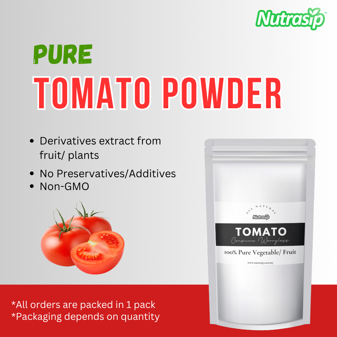 Nutrasip 100g Pure Tomato Powder No premix Serbuk Tomato