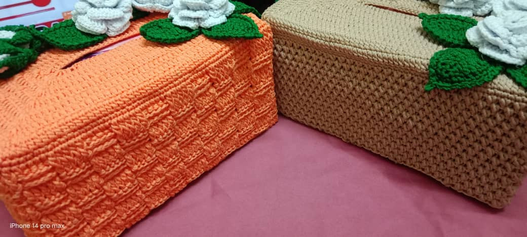 Kotak tisu holder jenis bunga