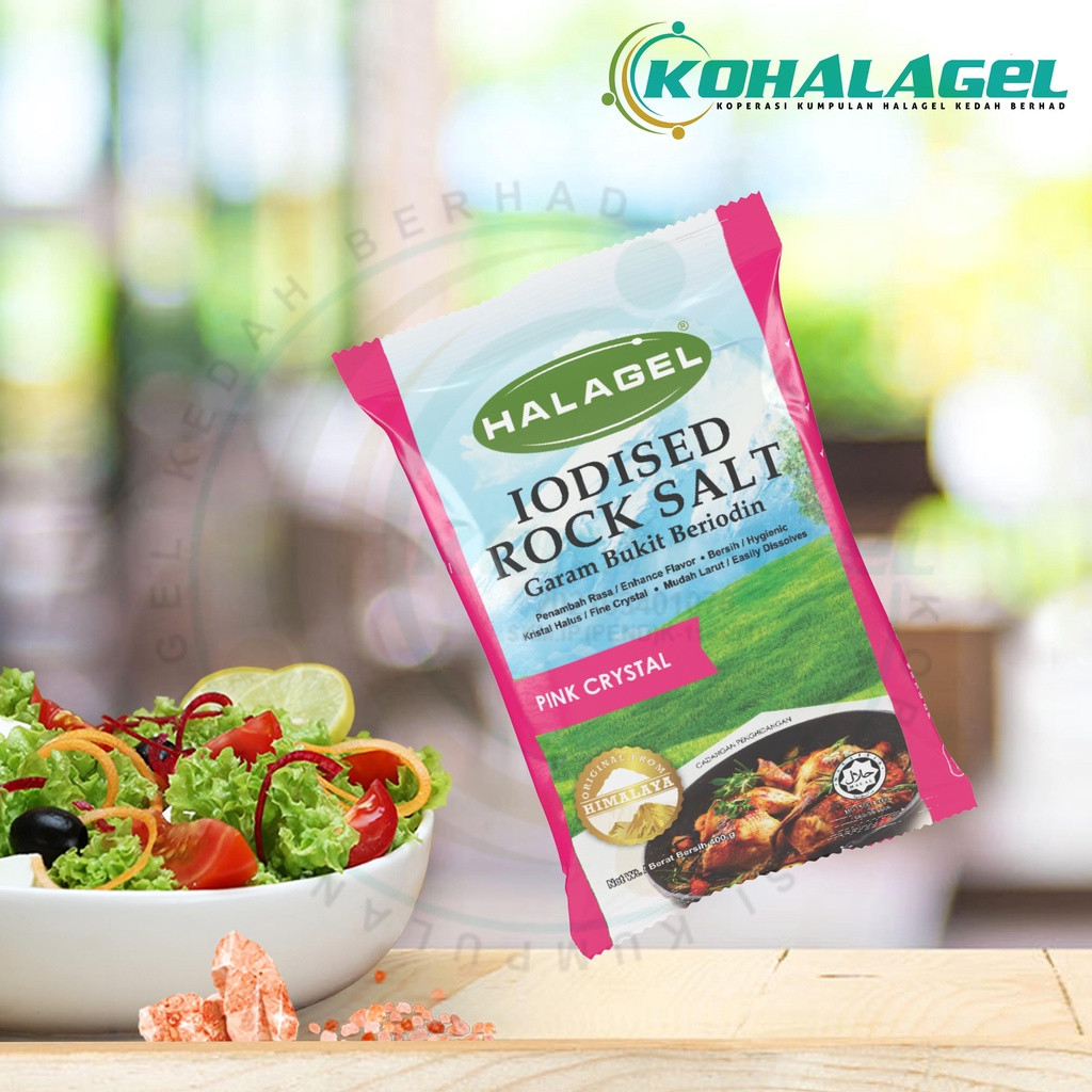 HALAGEL® Garam Bukit Beriodin | PINK CRYSTAL 400G