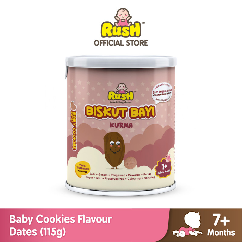 Rush Baby Cookies Flavour Dates 115g