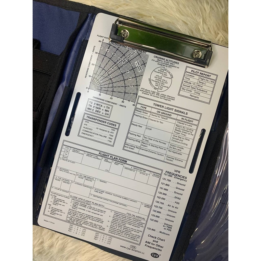 VFR KNEE BORAD FLIGHT FOR PILOT TRAINING