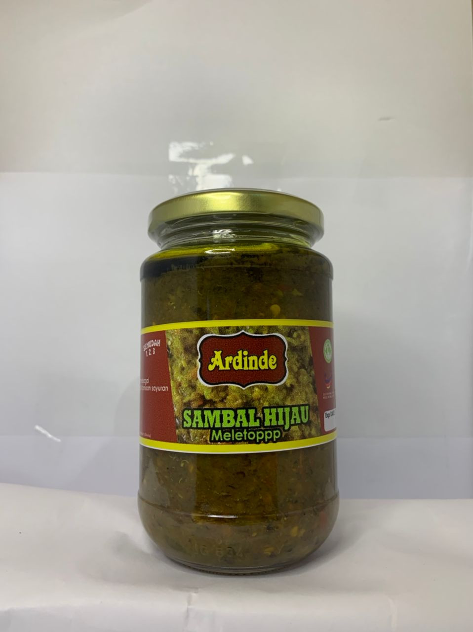 sambal hijau meletop