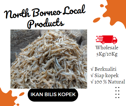 Ikan Bilis Kopek/Peeled Dried Anchovy (500g)