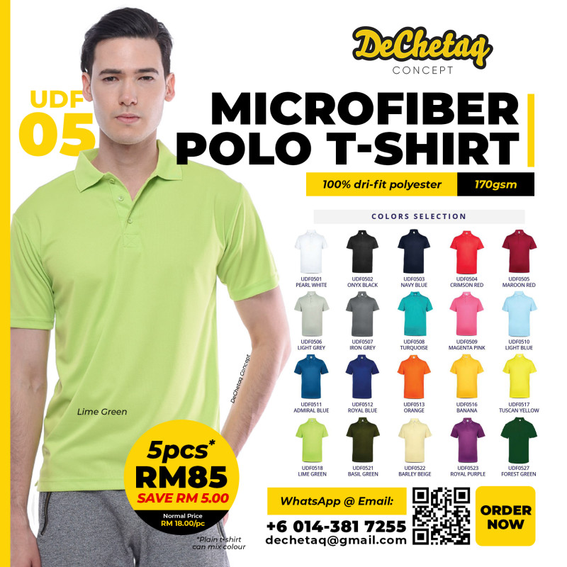 Polo T-Shirt Microfiber (Collar)