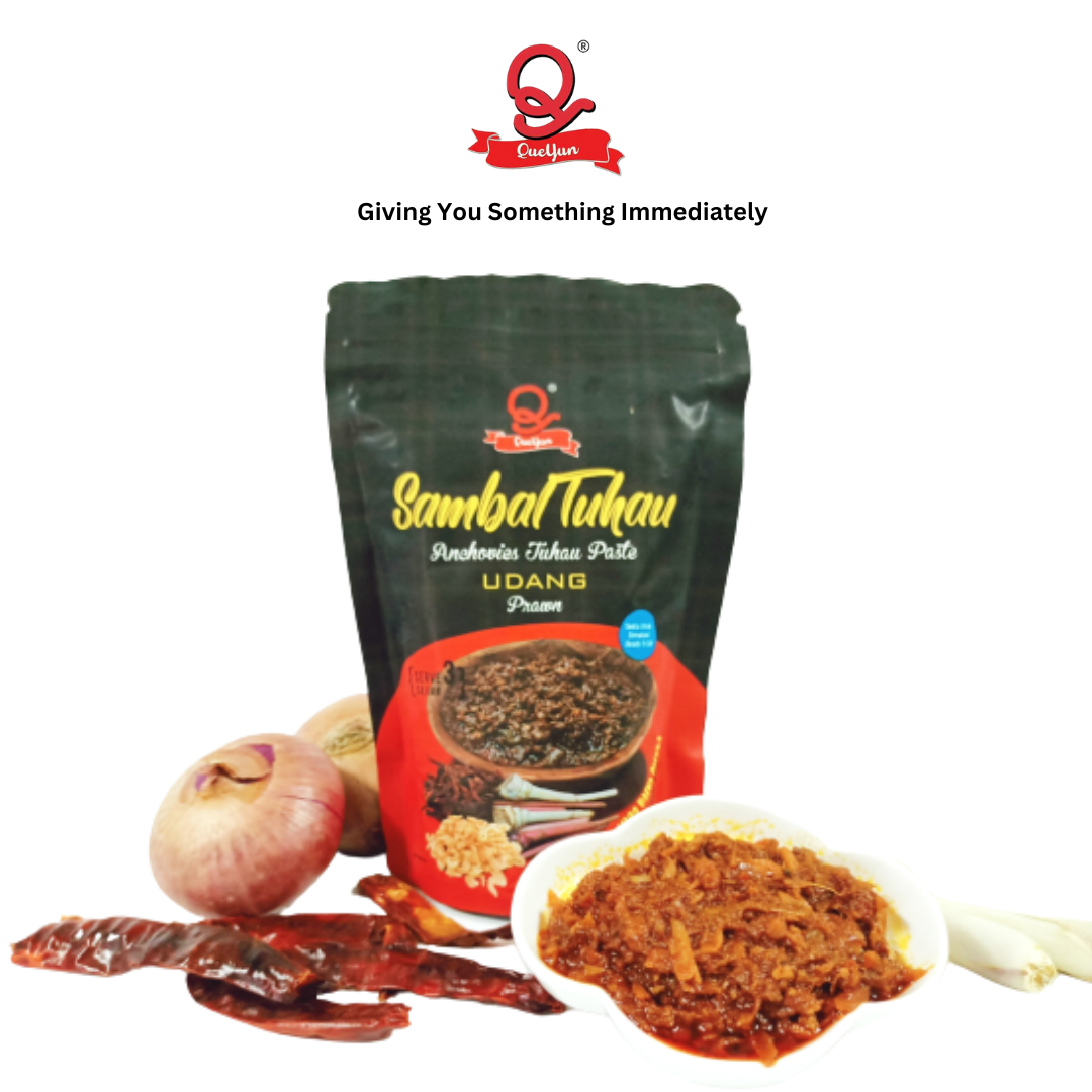 [Sambal Tuhau Udang]Muslim Produk Keluaran QueYun Brand original resepi dari Sabah