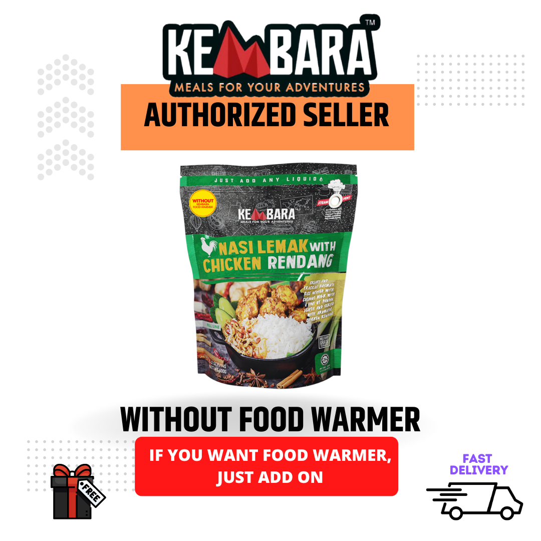 Nasi Lemak with Chicken Rendang (Without Food Warmer)